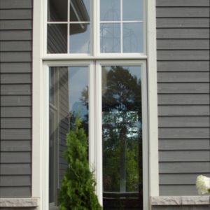 Двухстворчатое противопожарное окно с фрамугой / серия FRM1062